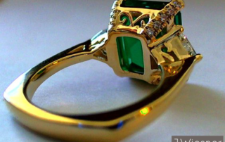 emerald engagement ring san diego