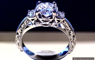 three stone engagement ring san diego