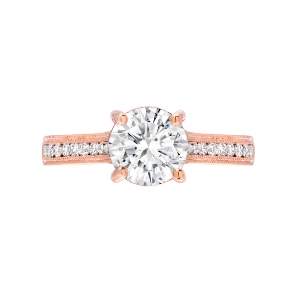 unique rose gold engagement ring
