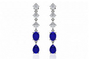 multi colored diamond earrings 1