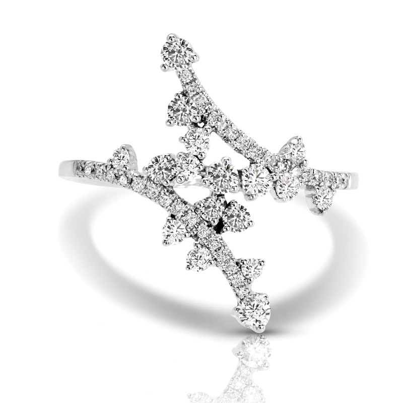 14 karat white gold diamond fashion ring 14 karat white gold diamond fashion ring
