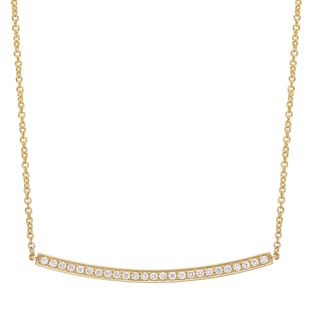 yellow gold diamond bar pendant yellow gold diamond bar pendant